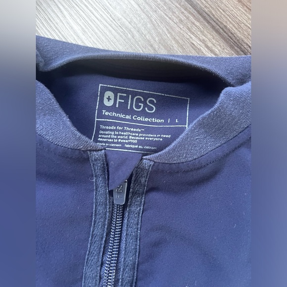 Womens L bellery figs navy jacket - Picture 8 of 12